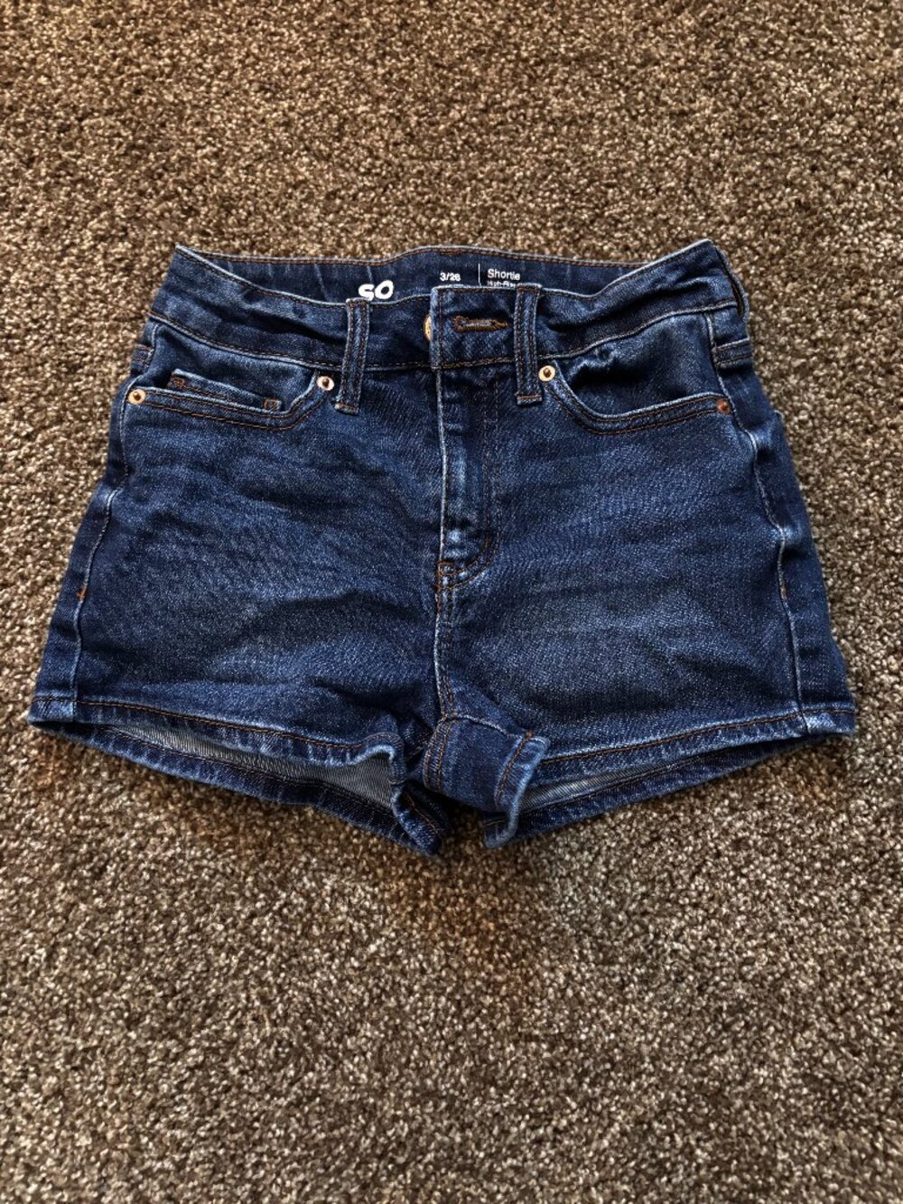 SO Juniors Shortie Jeans Shorts. 3/26 High Rise